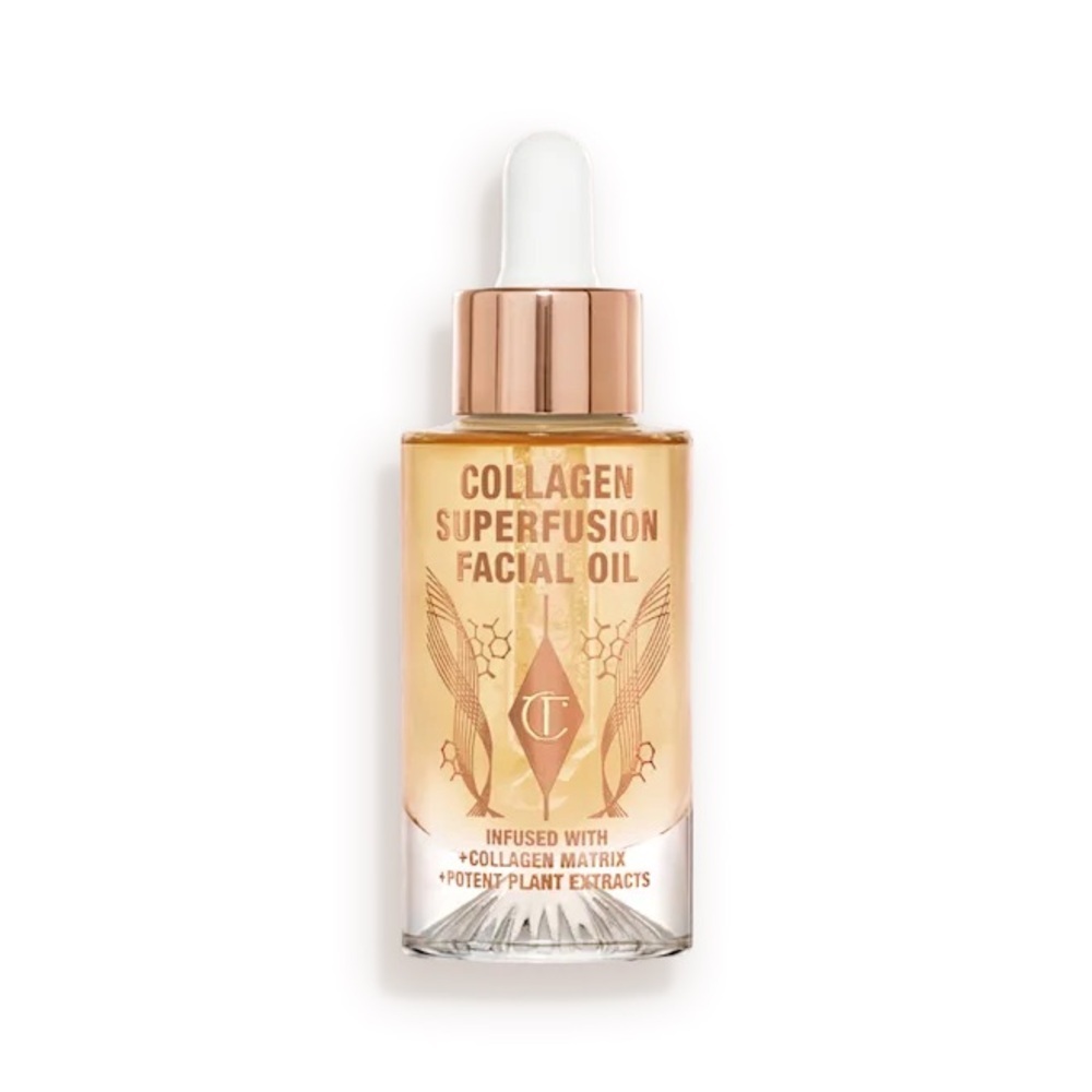 Charlotte Tilbury Collagen Superfusion Facial Oil Anti Aging NIB Full Sz 10fl oz